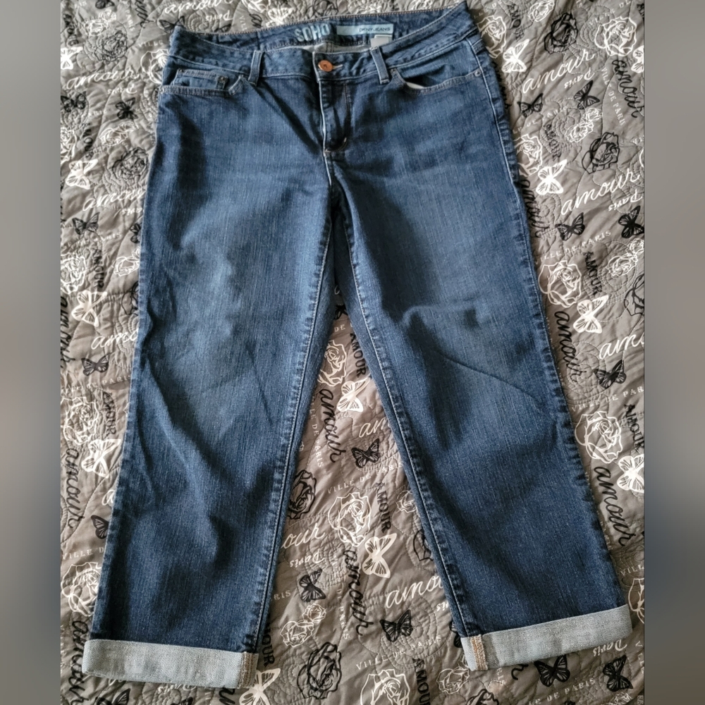 DKNY SOHO Womens Cropped Jeans